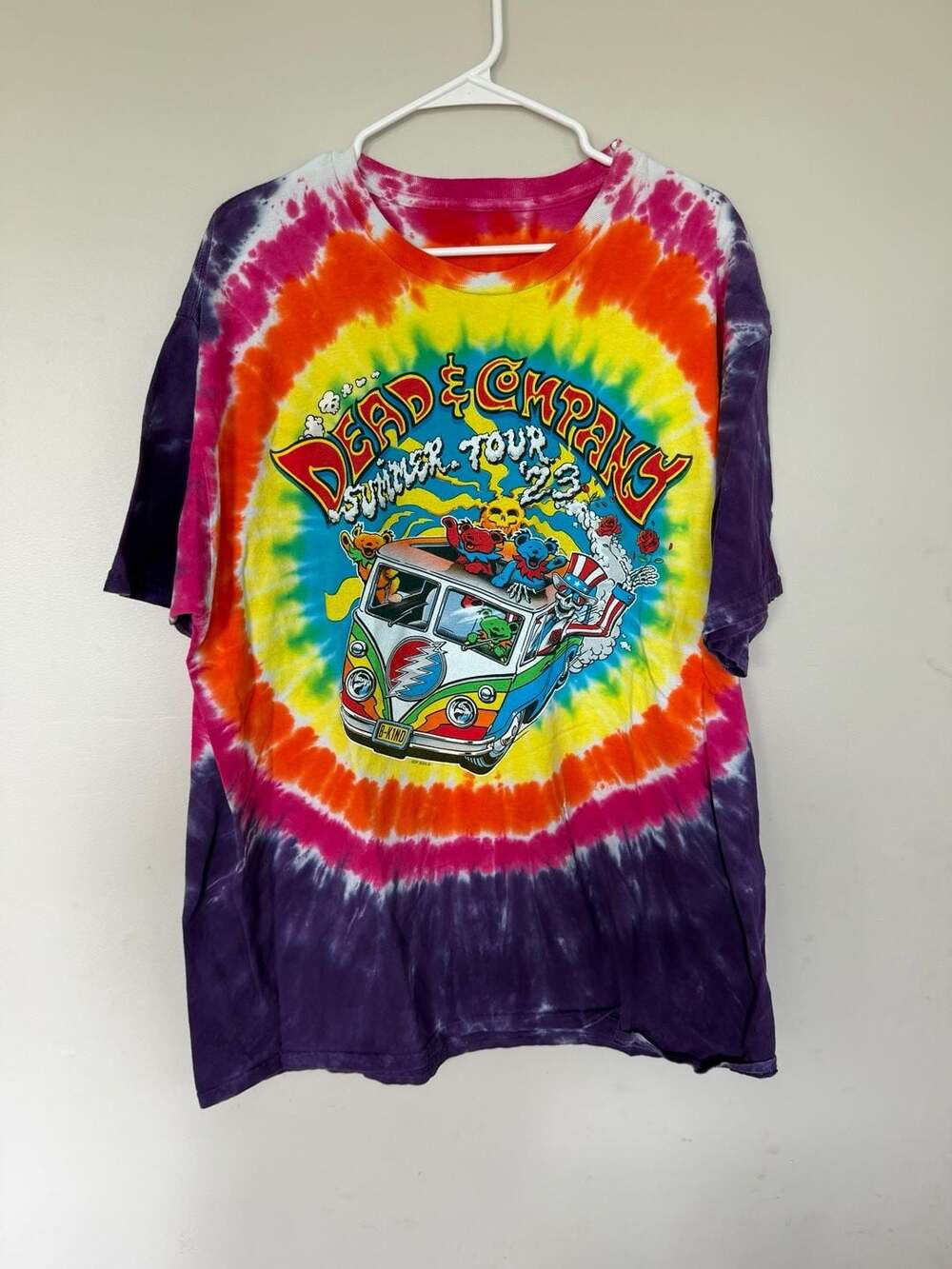 DEAD & CO. THE FINAL TOUR 2023 OFFICIAL T-SHIRT NEW TIE DYE Boston